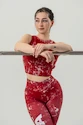 Damski podkoszulek Nebbia Barbell Therapy Rough Girl 617 red