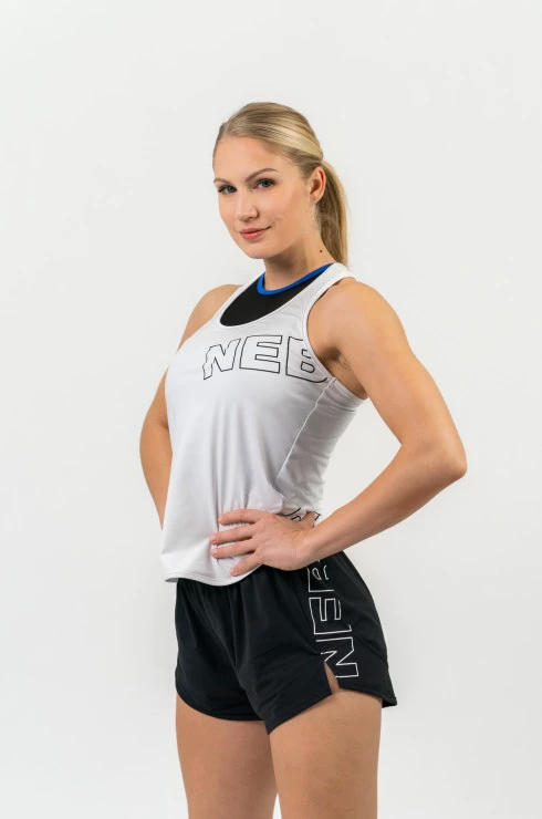 Damski podkoszulek Nebbia  FIT Activewear Tank Top “Racer back” white XS