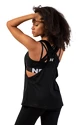 Damski podkoszulek Nebbia  Sleeveless Loose Cross Back Tank Top "Feeling Good" 419 Black