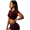 Damski podkoszulek Nebbia STRONG BEAUTY Open-back Cropped Top 430 dark red