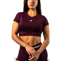 Damski podkoszulek Nebbia STRONG BEAUTY Open-back Cropped Top 430 dark red