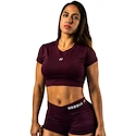 Damski podkoszulek Nebbia STRONG BEAUTY Open-back Cropped Top 430 dark red