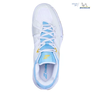Damskie buty gimnastyczne Babolat  Shadow Spirit Women White/Light Blue  EUR 42
