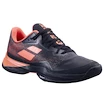 Damskie buty tenisowe Babolat Jet Mach 3 AC Women Black/Living Coral