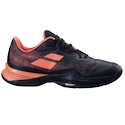 Damskie buty tenisowe Babolat Jet Mach 3 AC Women Black/Living Coral