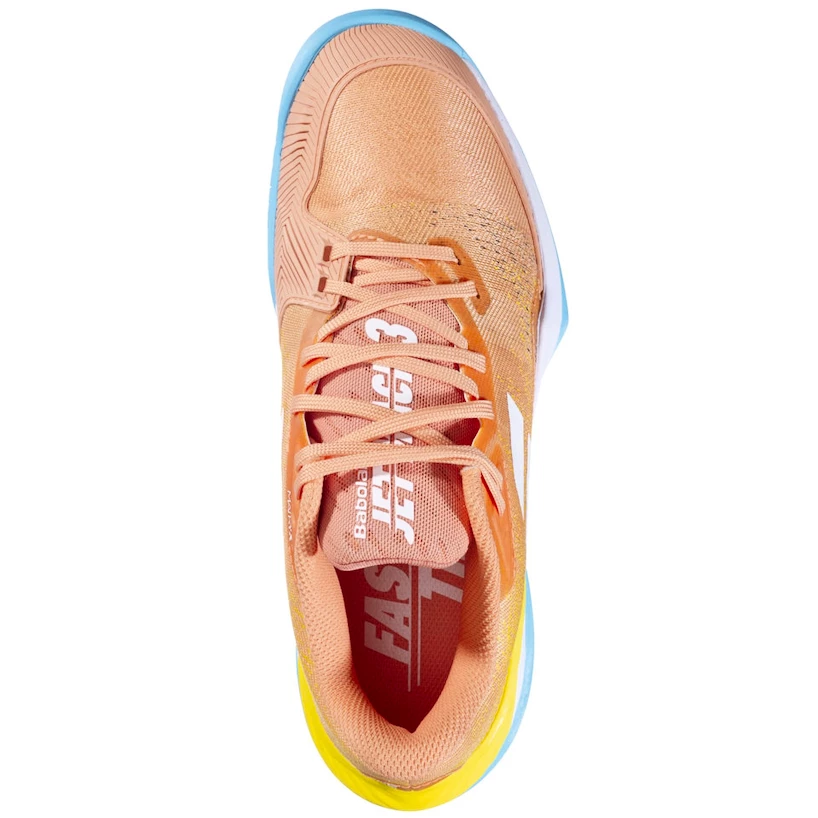 Damskie buty tenisowe Babolat Jet Mach 3 AC Women Coral/Gold Fusion  EUR 39