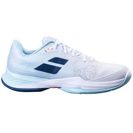 Damskie buty tenisowe Babolat Jet Mach 3 AC Women White/Angel Blue