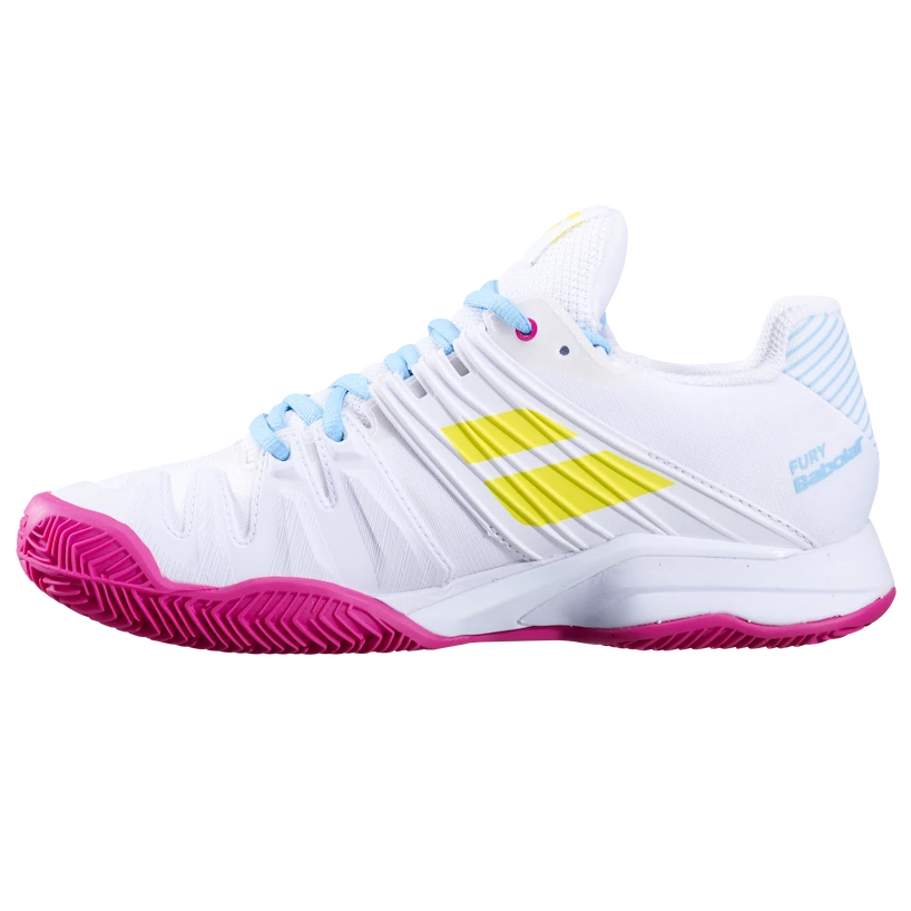 Damskie buty tenisowe Babolat Propulse Fury Clay White/Sulphur Spring