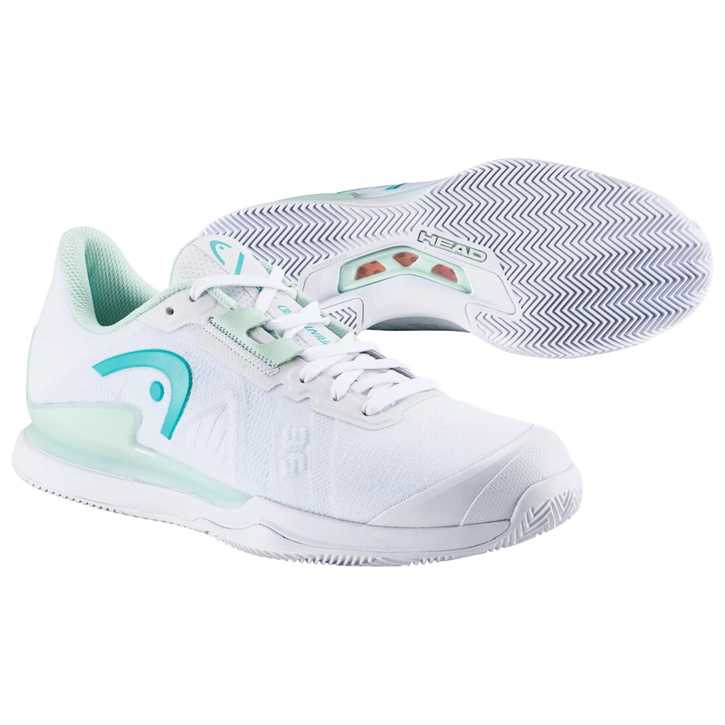 Damskie buty tenisowe Head Sprint Pro 3.5 Clay White/Aqua  EUR 40,5