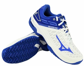 Damskie buty tenisowe Mizuno Wave Exceed Tour 4 CC White/Blue