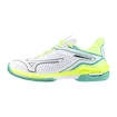 Damskie buty tenisowe Mizuno Wave Exceed Tour 6 CC White/Black/Mizuno Neo Lime  EUR 42,5