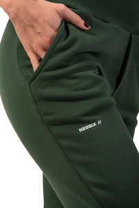 Damskie dresy Nebbia  High-Waist Loose Fit Sweatpants "Feeling Good" 409 dark green XS