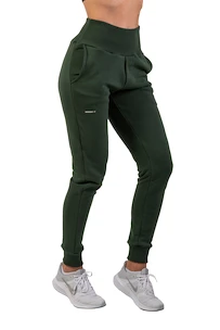 Damskie dresy Nebbia  High-Waist Loose Fit Sweatpants "Feeling Good" 409 dark green XS