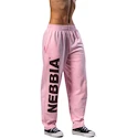 Damskie dresy Nebbia STRONG BEAUTY Loose-Fit Baggy Pants BOYFRIEND STYLE 432 pink