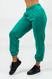 Damskie spodnie dresowe Nebbia Sports luźne spodnie dresowe GYM TIME Green