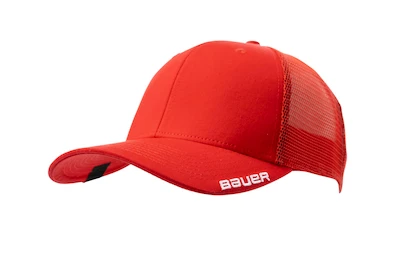 Dziecięca czapka z daszkiem Bauer  Team Mesh Snapback Red