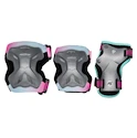 Dziecięce ochraniacze na rolki Powerslide  Kids Pro Girls II Set Grey/Pink
