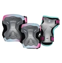 Dziecięce ochraniacze na rolki Powerslide  Kids Pro Girls II Set Grey/Pink