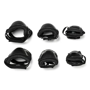 Dziecięce ochraniacze na rolki Rollerblade  Evo Pro Gear 3-Pack Black XS
