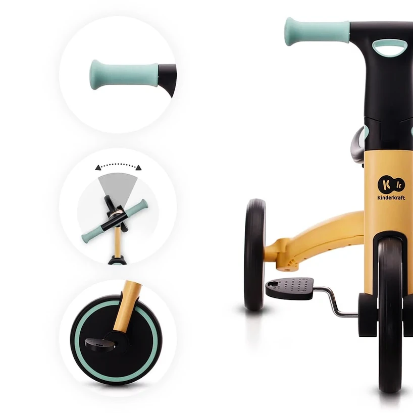 Dziecięcy rowerek biegowy Kinderkraft 4trike Sunflower Blue
