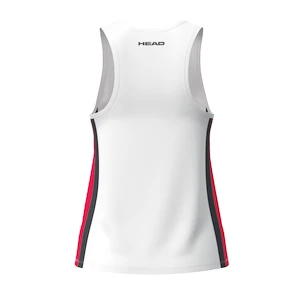 Dziewczęca koszulka Head  CLUB 25 Tank Top Girls Red/White 164 cm