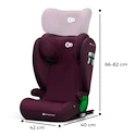 Fotelik samochodowy Kinderkraft Junior Fix 2 i-Size 100-150 cm Cherry Pearl