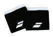 Frotka Babolat  Logo Wristband Black/White (2 Pack)