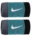 Frotka Nike  Swoosh Doublewide Wristbands Cool Grey