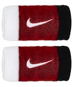 Frotka Nike  Swoosh Doublewide Wristbands White/University Red