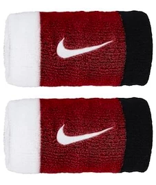 Frotka Nike Swoosh Doublewide Wristbands White/University Red