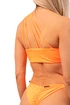 Góra od bikini typu bandeau Nebbia na jedno ramię 449 Pomarańczowy Neon