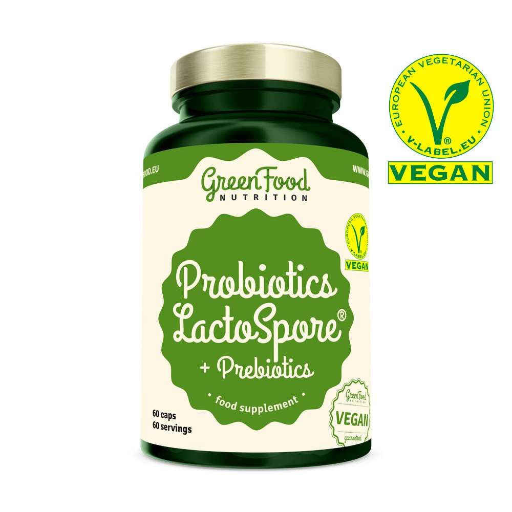 GreenFood  Probiotics LactoSpore + Prebiotics 60&nbsp;caps