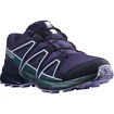 Juniorskie buty do biegania Salomon Speedcross CSWP Grape Wine/Mallard Blue