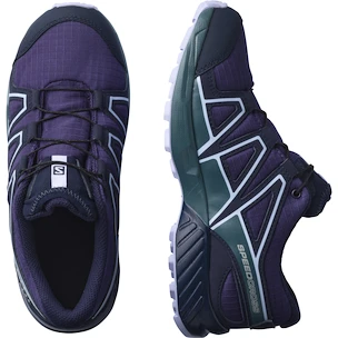 Juniorskie buty do biegania Salomon Speedcross CSWP Grape Wine/Mallard Blue