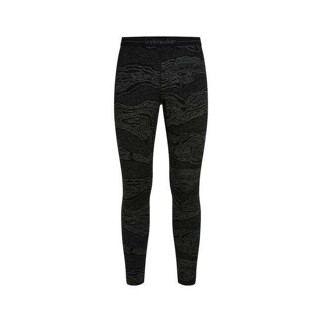 Kalesony męskie Icebreaker Merino 260 Vertex Leggings Snow Guide Black/Galaxy/J  S