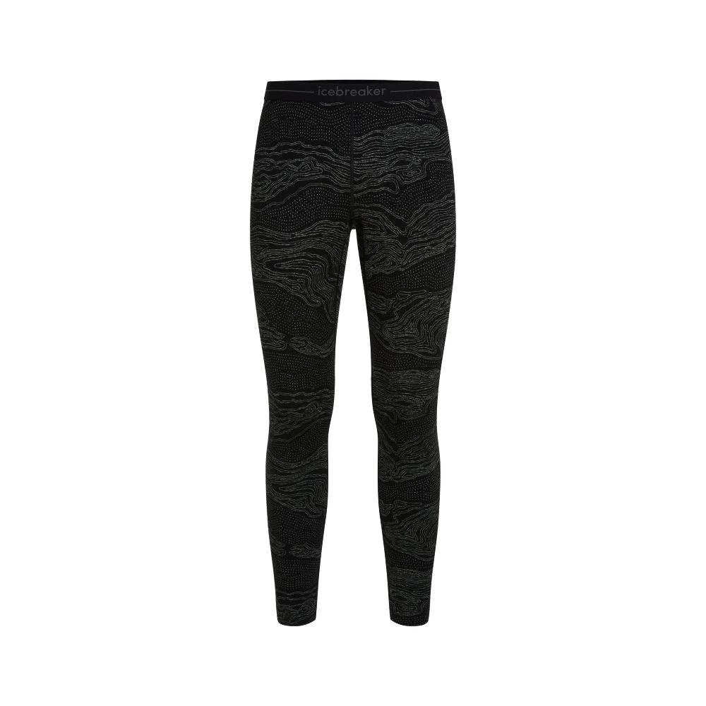 Kalesony męskie Icebreaker Merino 260 Vertex Leggings Snow Guide Black/Galaxy/J  S