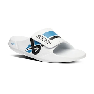 Kapcie Bauer  Oofos Sport Flex Slide White/Blue