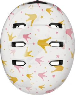 Kask dziecięcy Abus Skurb Kid white crowns