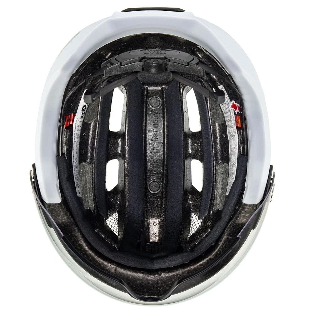 Kask rowerowy Uvex Finale Visor V Moss Green-Cloud M (S4109770400)