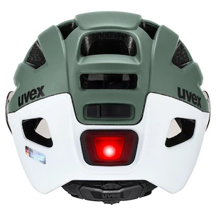 Kask rowerowy Uvex Finale Visor V Moss Green-Cloud M (S4109770400) 52 - 57 cm