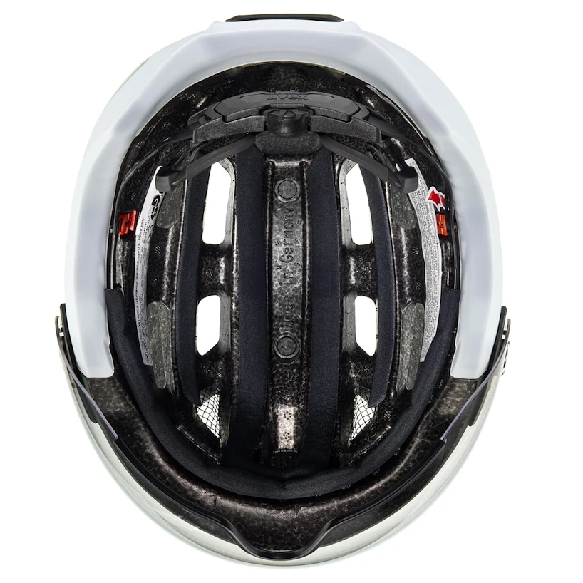 Kask rowerowy Uvex Finale Visor V Moss Green-Cloud M (S4109770400) 52 - 57 cm