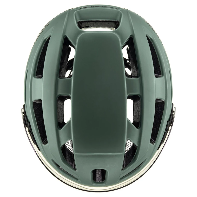 Kask rowerowy Uvex Finale Visor V Moss Green-Cloud M (S4109770400) 52 - 57 cm