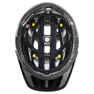 Kask rowerowy Uvex I-VO CC Mips Black-Red (S4106130600)
