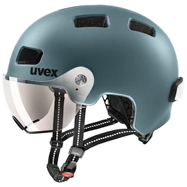 Kask rowerowy Uvex Rush Visor Deep Turquoise Mat (S4100280400)