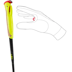Kijki do biegów trailowych Leki  Evotrail FX.One TA, black-neonyellow-dark anthracite 125 cm