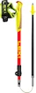 Kijki do biegów trailowych Leki  Ultratrail FX Junior, naturalcarbon-bright red-neonyellow, 95 - 110 cm