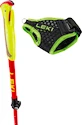 Kijki do biegów trailowych Leki  Ultratrail FX Junior, naturalcarbon-bright red-neonyellow, 95 - 110 cm