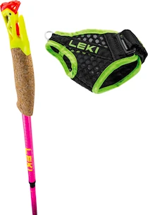 Kijki do biegów trailowych Leki  Ultratrail FX.One Superlite, neonpink-neonyellow-naturalcarbon