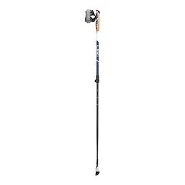 Kijki trekkingowe Leki Smart Supreme, midnightblue dark metallic-darkblue-white, 100 - 130 cm