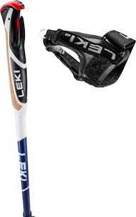 Kijki trekkingowe Leki  Smart Supreme, midnightblue dark metallic-darkblue-white, 100 - 130 cm